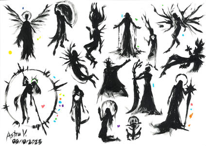 Character concept silhouettes (2025)
